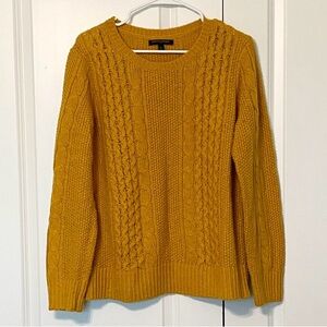 Banana Republic Gold Cable Knit Sweater